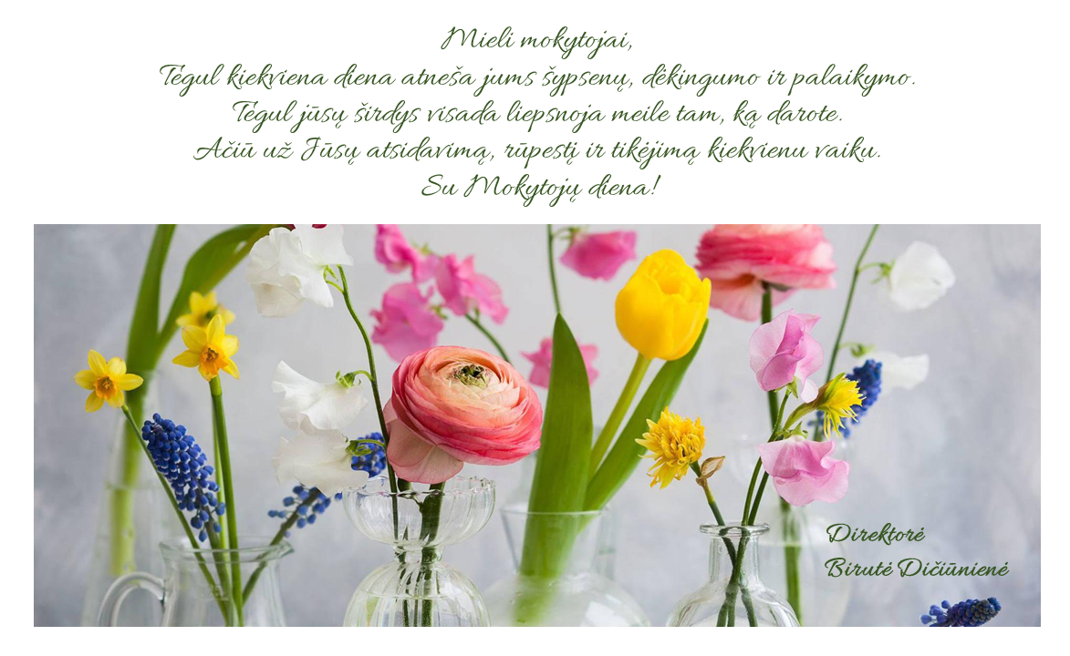 Su Mokytojų diena!